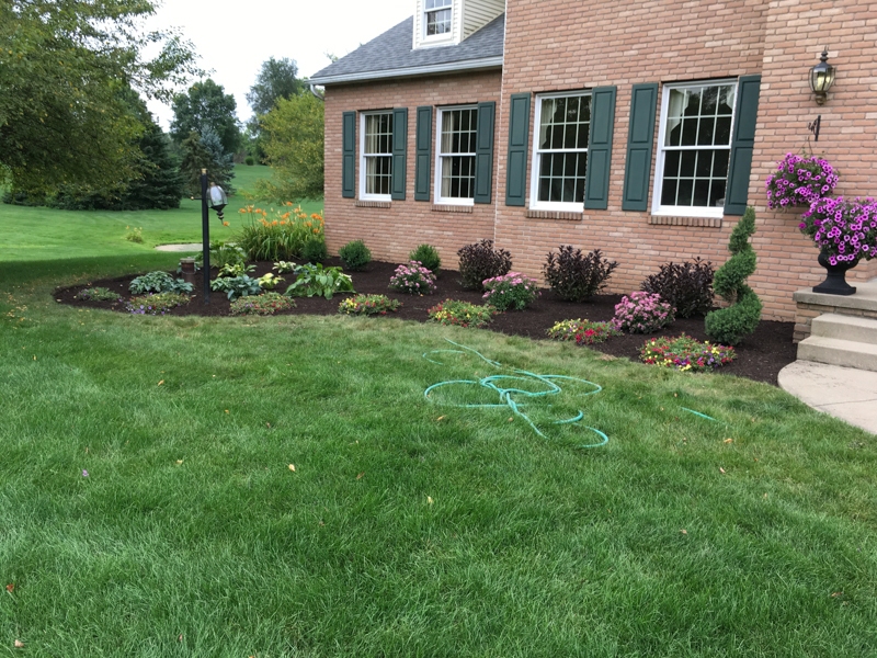 Beautiful landscape bed in Windham